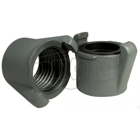 Dixon The Right Connection QTX 150-F Quick-Connect Expansion Ring Coupling, 1-1/2 in Nominal, NPSH End Sty QTX150-F